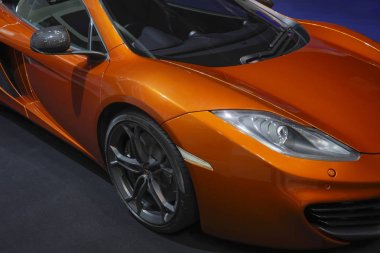 Bangkok, Tayland - 28 Mart 2019 : Mclaren Super Series Mp4-12c süper otomobil 40.