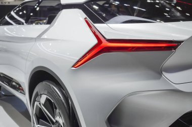 Bangkok, Tayland - 28 Mart 2019 : Mitsubishi e Evolution konsept otomobil iã§in geleceÄ i teknolojisi 40.