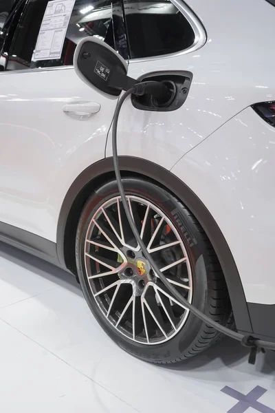 Bangkok Tailândia Março 2019 Porsche Cayenne Panamera Hybrid Sport Turismo — Fotografia de Stock