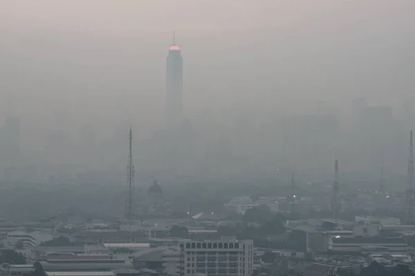 Poluição Bangkok Pm2 Capital Tailândia — Fotografia de Stock