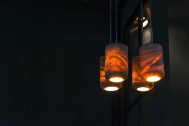 Doku tavan lambası iç aydınlatma ampulleri dekorasyon çağdaş ile güzel modern mermer kesim