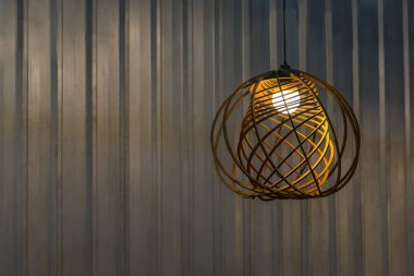 Modern ahşap tavan lambası iç aydınlatma ampulleri dekorasyon çağdaş