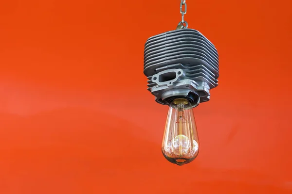 Modern ceiling lamp interior lighting bulbs design like cylinder motorcycle for vintage decoratio