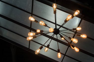 Tungsten tavan lambaları modern grup seti iç aydınlatma ampulleri dekorasyon çağdaş