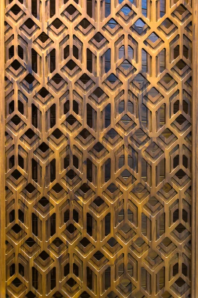 Geometría Pared Madera Decoración Interiores Para Fondo — Foto de Stock