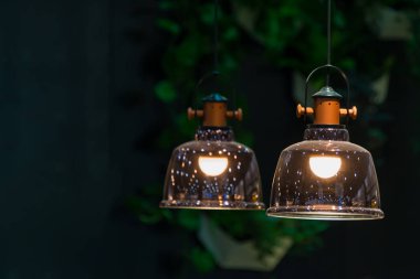 Modern cam tavan lambası iç aydınlatma ampulleri dekorasyon çağdaş