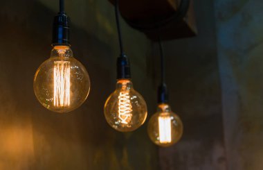 İç aydınlatma ampuller vintage tarzı dekorasyon çağdaş için Antik dekoratif tungsten filament lamba