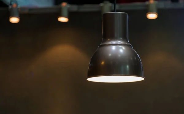 Lampada Soffitto Metallo Moderno Illuminazione Interna Lampadine Decorazione Contemporanea — Foto Stock