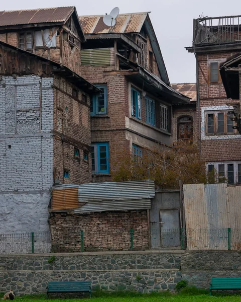 Edifício Abandonado Cidade Velha Srinagar Jammu Caxemira Índia Edifícios Arquitetura — Fotografia de Stock