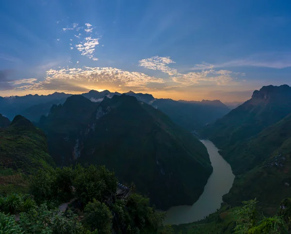 Panorama View Point Leng Pass Travel Destination Beautiful Landscape Vietnam — Stockfoto