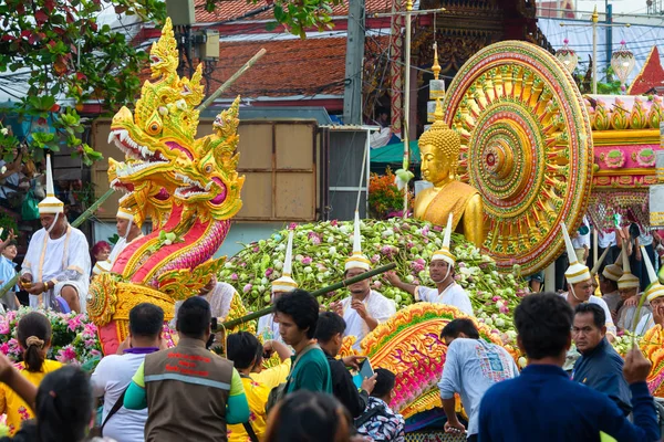Samut Prakan Thailand October 2018 Lotus Giving Rub Bua Festival — Stock Photo, Image