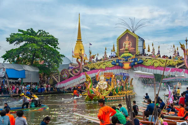 Samut Prakan Thailand Oktober 2018 Das Lotus Spendende Rub Bua — Stockfoto
