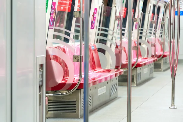 Singapore July 2018 Cabin Interior Mrt Train Mass Rapid Transit — Stockfoto