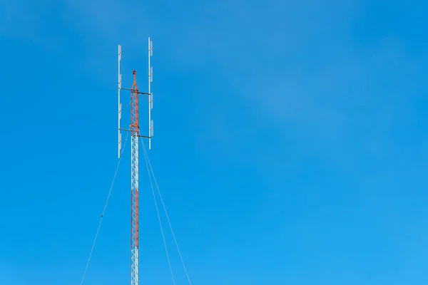 Torre Antena Dipole Dobrada Alta Frequência Para Rádio Amador Com — Fotografia de Stock