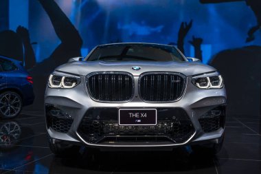 Bangkok, Tayland - 28 Kasım 2019: BMW X4 xDrive20d Motor Fuarı 36. 2019, Etki Fuarı, Muang Thong Thani, Tayland