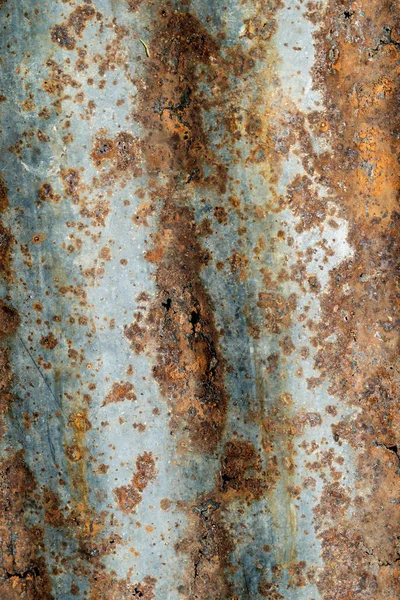 Old Rusty Zinc Wall Panel Rusty Texture Background Rusted Galvanized — Stock Photo, Image