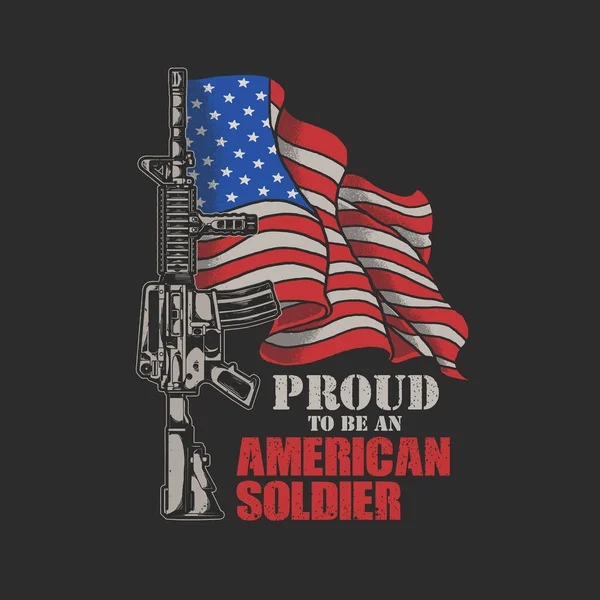 Amerikan askeri illüstrasyon vektörü grafik