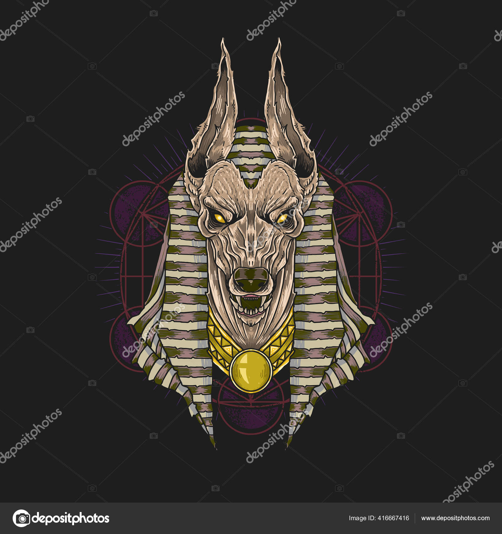 아누비스의 스톡 벡터 - ©dexdonk93@gmail.com 416667416, image size:1600x1700