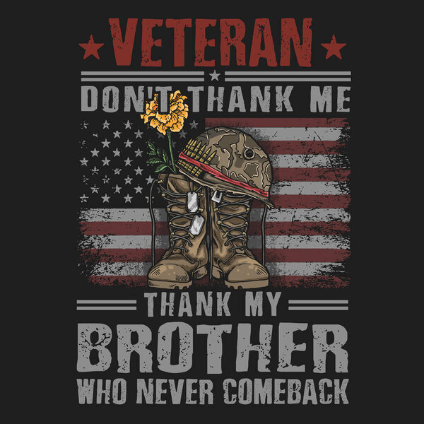 Векторная графика ботинка ветерана армии