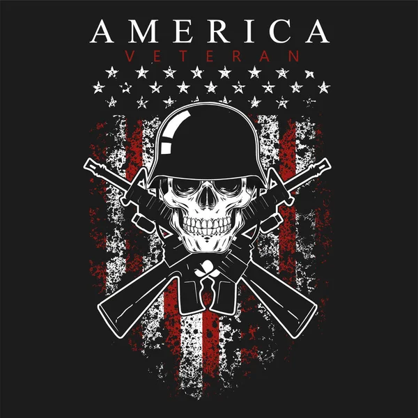 Gazi Günü Amerikan bayrağı arkaplan çizim vektörü grafiği