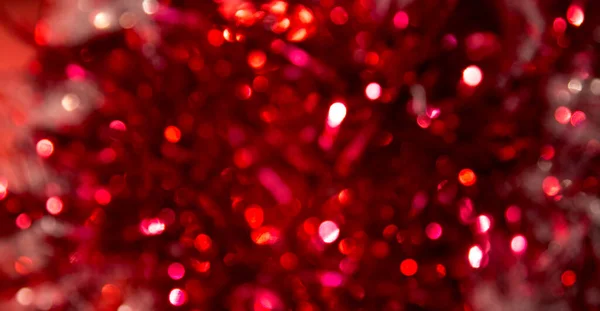 Disco Lights Bokeh Glows Dark Background Christmas Garlands Blurred Focus — Stock Photo, Image