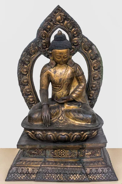 Sakyamuni Buddha, bakır yaldızlı 18. yüzyıl, Nepal