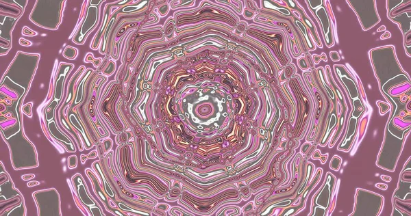 Merkezi bir noktanın etrafında dönen pembe ve gri kıvrımlarda karmaşık desenler, göz alıcı ve soyut bir tasarım yaratıyor..