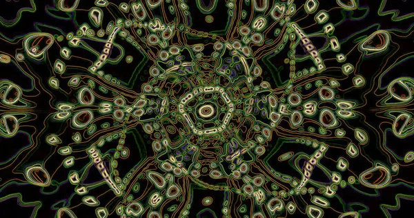 Girdap desenleri ve canlı renklerle dolu karmaşık tasarımlar büyüleyici bir görsel deneyim yaratır. Sanat, şekillerin bir karışımını sergiliyor, derinlik ve hareket hissi veriyor..