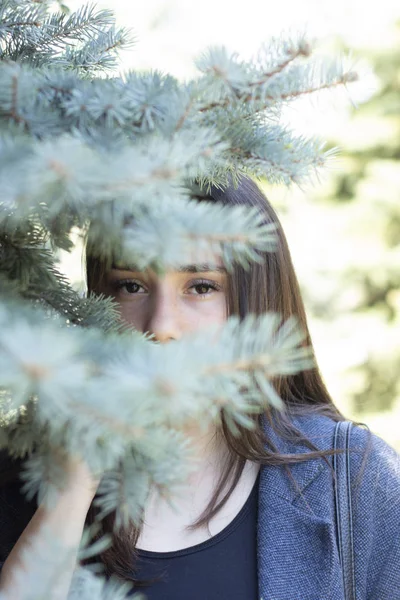 Foto Moda Aire Libre Joven Hermosa Dama Fotos Modelo Las — Foto de Stock