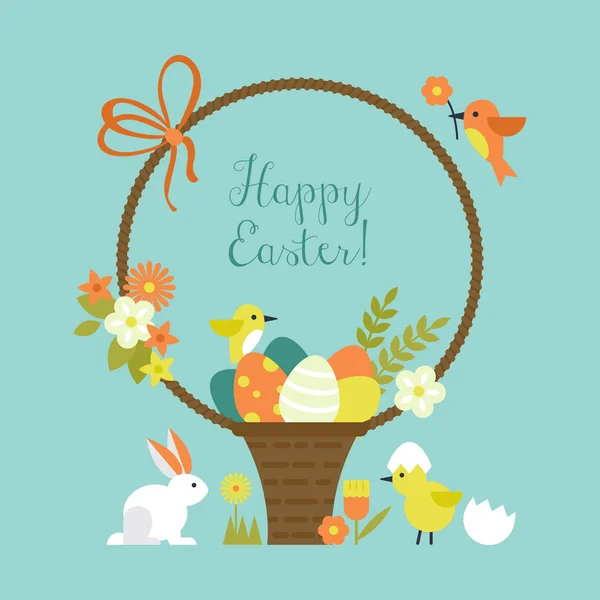 Easter holiday greeting card design
