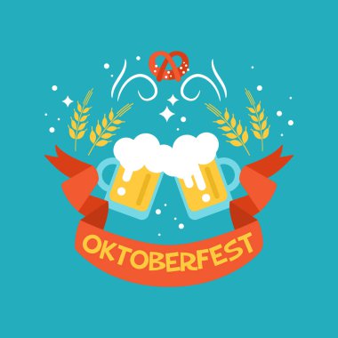Oktoberfest bira festivali logo tasarımı