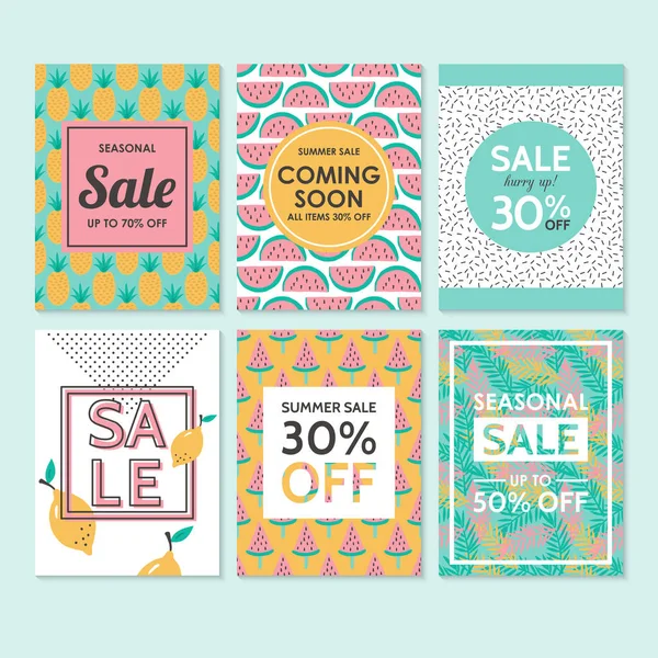 Modern sale banners template for social media and mobile apps. C