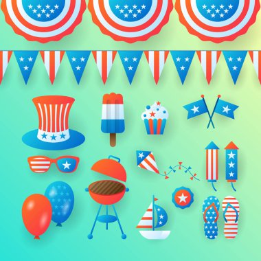 4 Temmuz, Amerika Birleşik Devletleri Bağımsızlık Günü, afiş desig