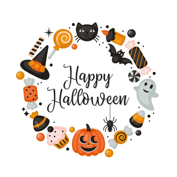 Diseño de banner de vacaciones de Halloween — Vector de stock