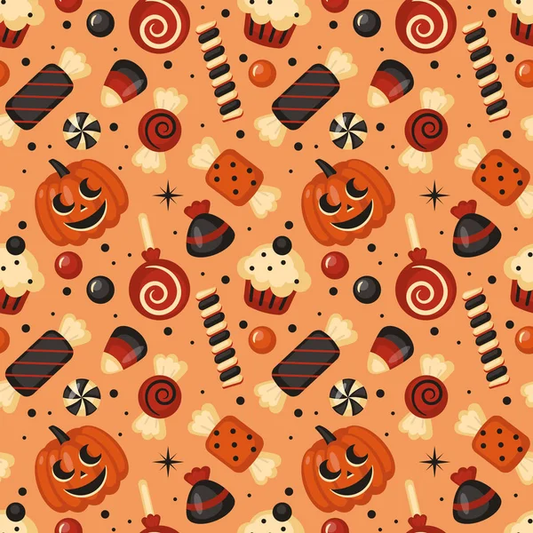 Halloween Urlaub nahtlose Muster Hintergrund — Stockvektor