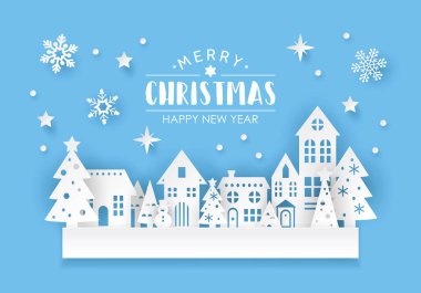 Kış şehir manzarası 