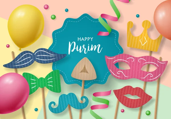 Purim wakacje koncepcja — Wektor stockowy