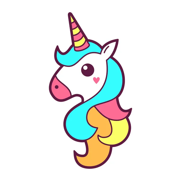 Unicorn icon or logo design — Stock Vector