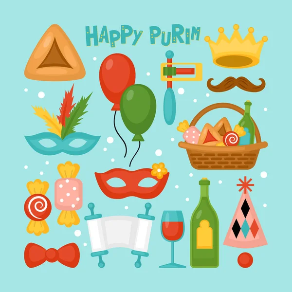 Purim tatil elemanları seti 