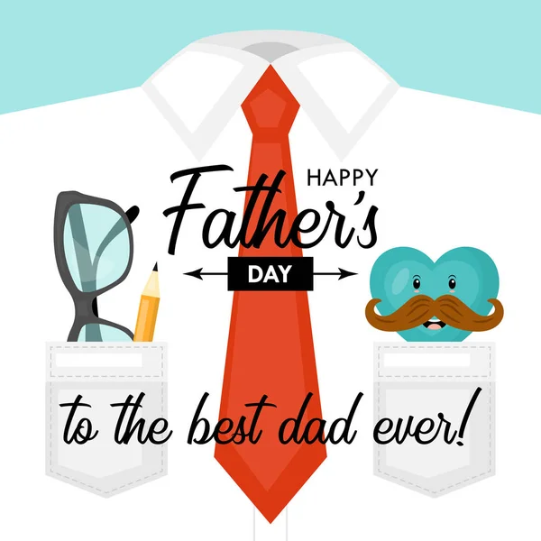 Fathers day concept — Stock Vector