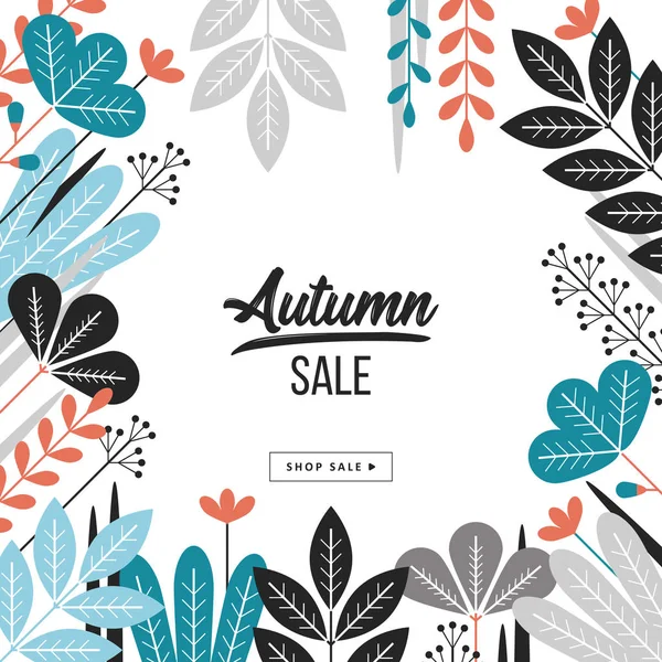 Diseño de banner de otoño — Vector de stock