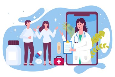 Online tıbbi destek ve online aile doktoru healt sormak