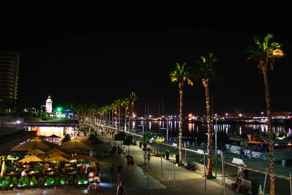 Malaga sahil şeridi ve restorasyon alanı