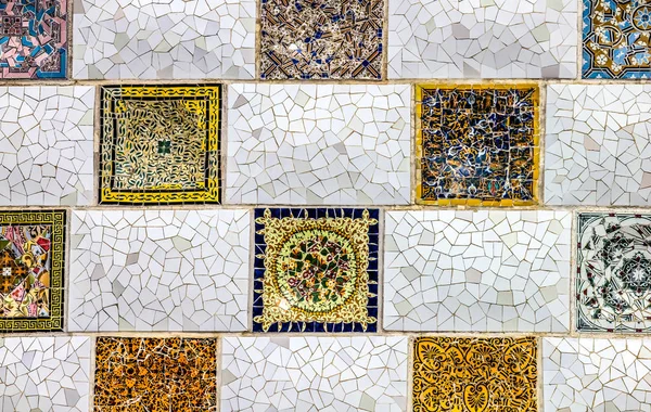 Detalhe de perto de um mosaico geométrico — Fotografia de Stock