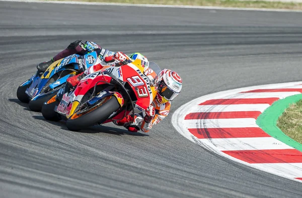 Barcelona Spanya Daki Haziran 2018 Marc Marquez Canavar Enerji Katalonya — Stok fotoğraf