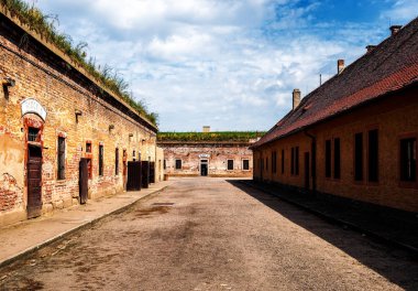 Terezin, Çek Cumhuriyeti - 14 Temmuz 2017: toplama kampı Terezin, İkinci Dünya Savaşı sırasında kullanılan tarih.