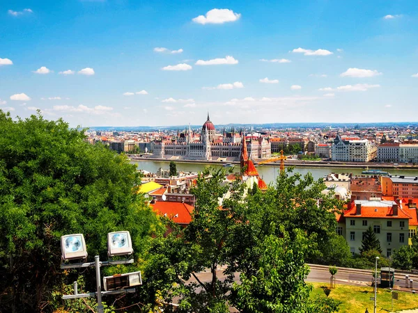 Budapest Ungarisch Juli 2017 Panoramablick Auf Die Stadt Budapest Mit — Stockfoto
