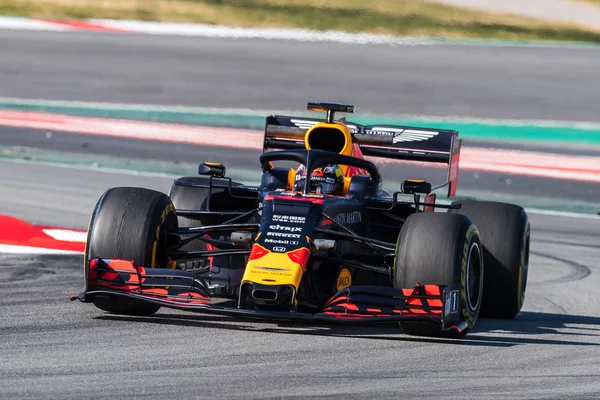 Barcelona Spanya Şubat 2019 Max Verstappen Formül Bir Test Gün — Stok fotoğraf