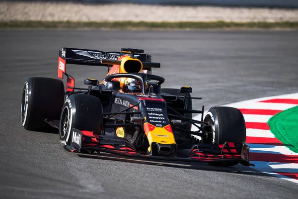 Barcelona España Febrero 2019 Max Verstappen Durante Los Días Prueba — Foto de Stock