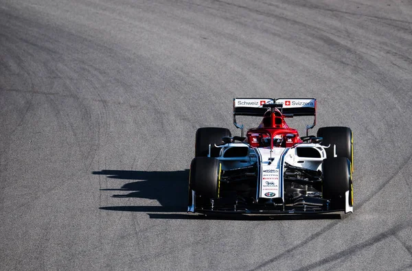 Barcelona Spanien Februari 2019 Kimi Räikkönen Formel Ett Test Dagarna — Stockfoto